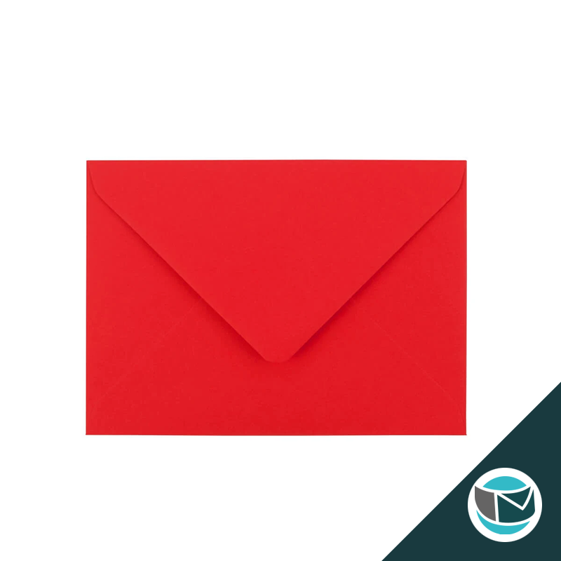 Gekleurde Premium Envelop - 133x184 mm - Rood