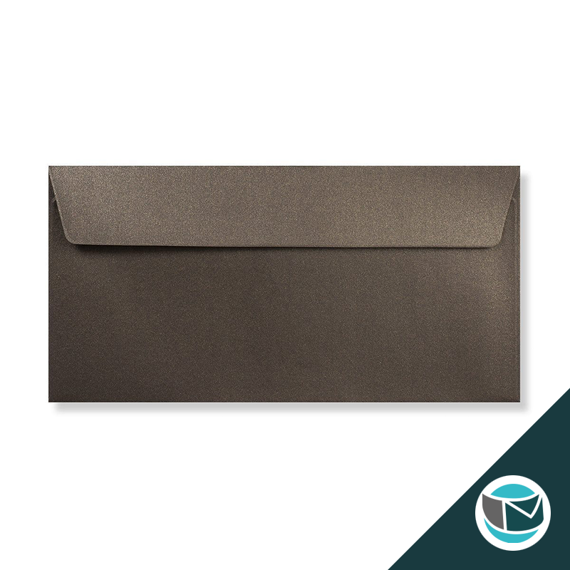 Parelmoer Envelop - 110x220 mm - Brons  Strip 120 grams