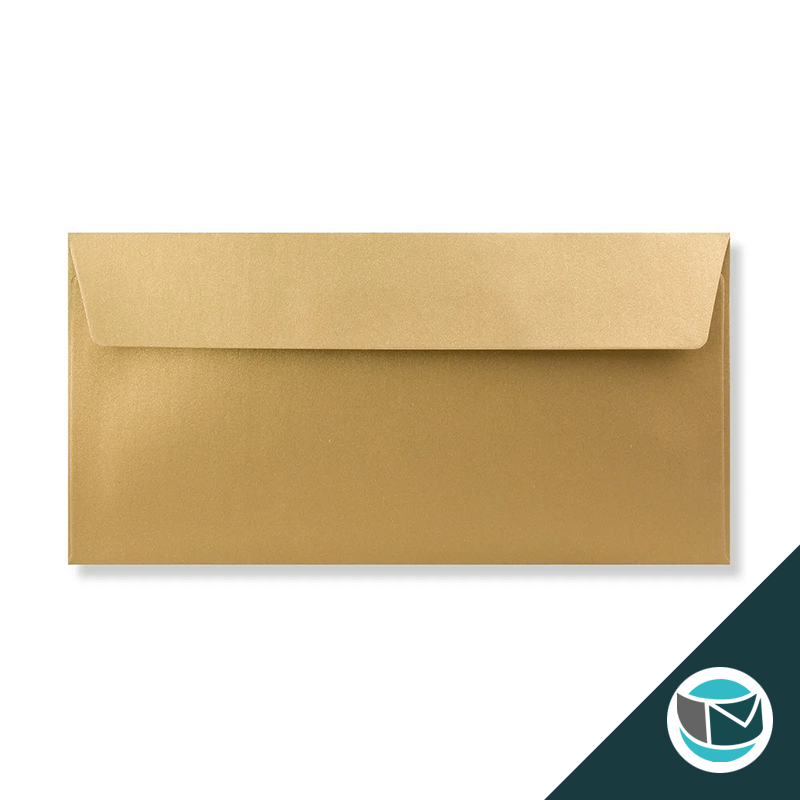 Parelmoer Envelop - 110x220 mm - Goud  Strip 120 grams