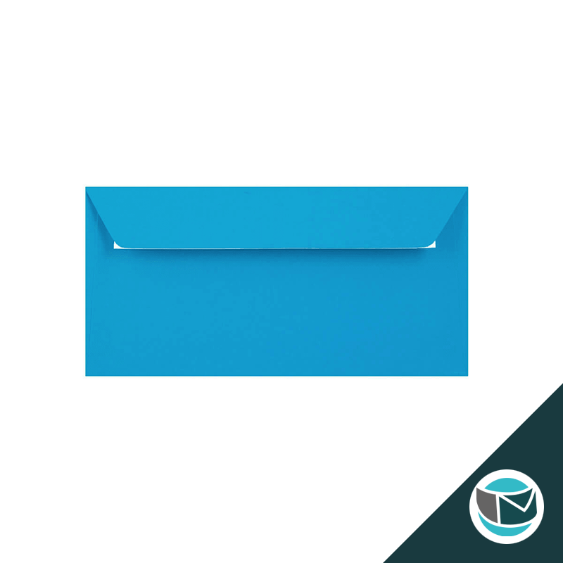 Gekleurde Premium Envelop - 110x220 mm (DL) - Helder Blauw