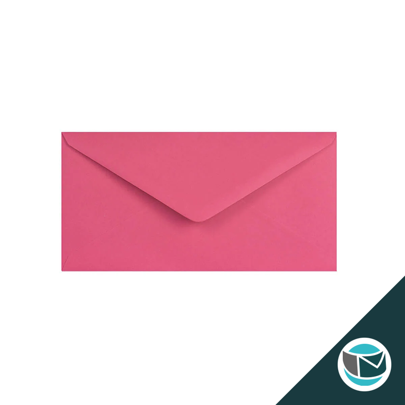 Gekleurde Premium Envelop - 110x220 mm (DL) - Helder Roze