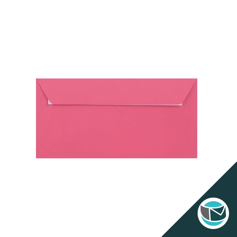 Gekleurde Premium Envelop - 110x220 mm (DL) - Helder Roze