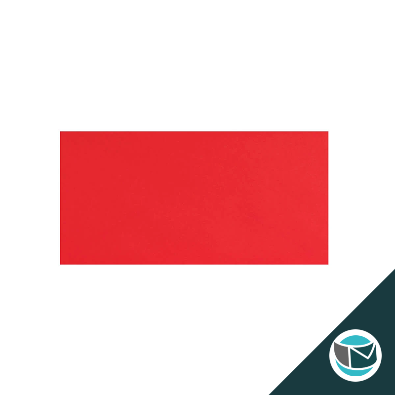Gekleurde Premium Envelop - 110x220 mm (DL) - Rood