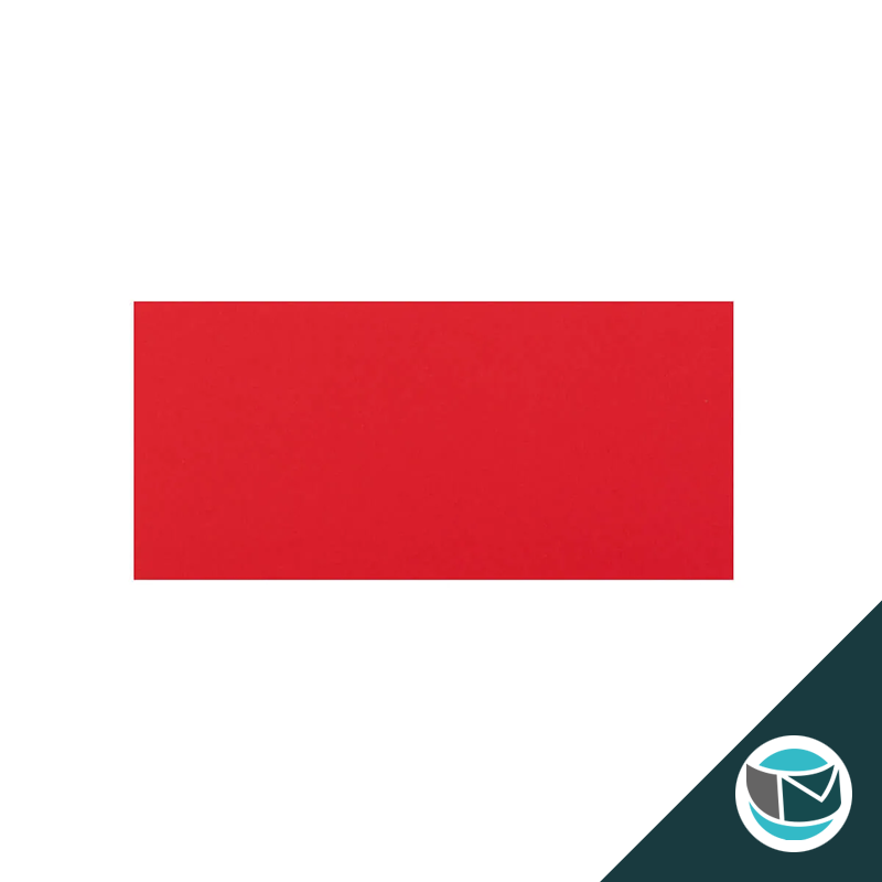 Gekleurde Premium Envelop - 110x220 mm (DL) - Rood