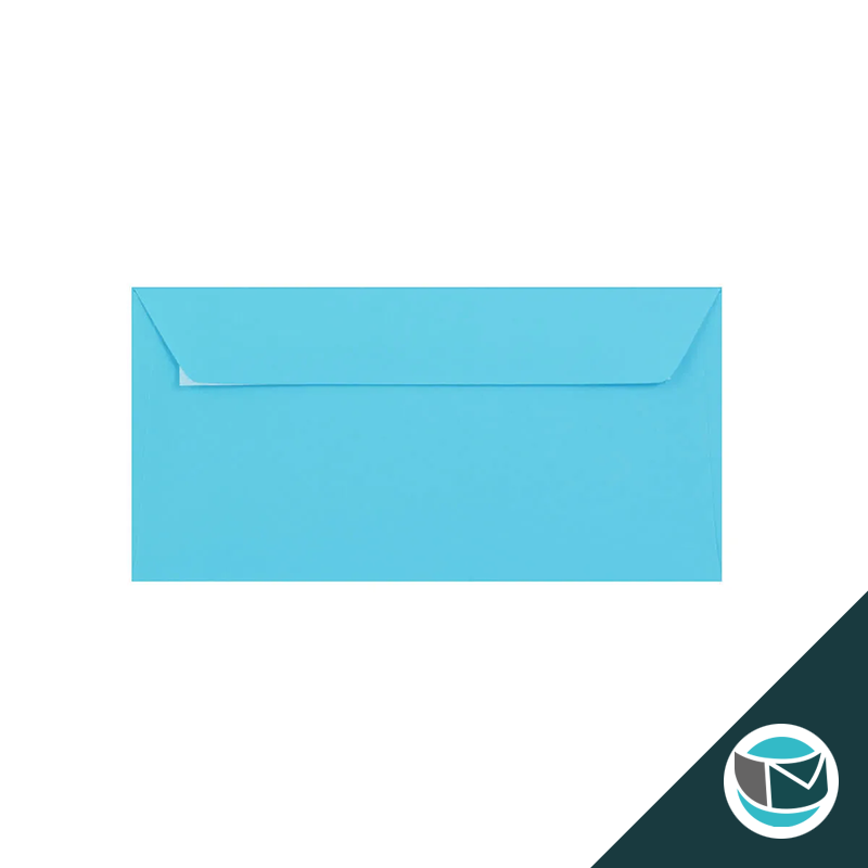 Gekleurde Premium Envelop - 110x220 mm (DL) - Mid Blauw