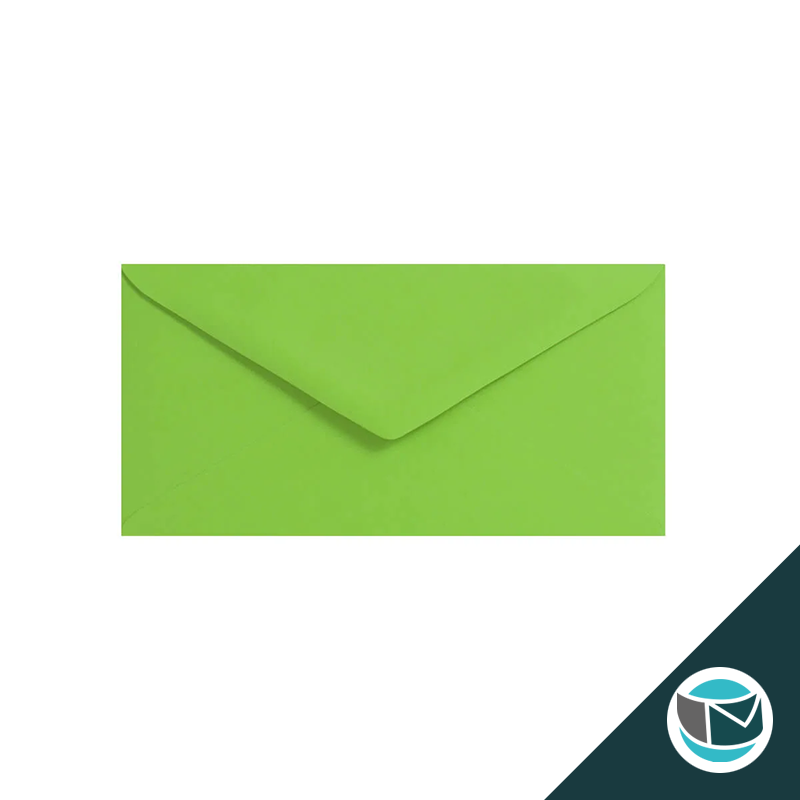 Gekleurde Premium Envelop - 110x220 mm (DL) - Mid Groen