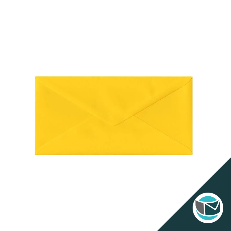 Gekleurde Premium Envelop - 110x220 mm (DL) - Geel