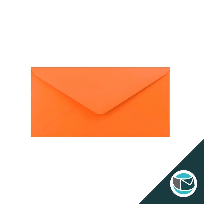 Gekleurde Premium Envelop - 110x220 mm (DL) - Oranje