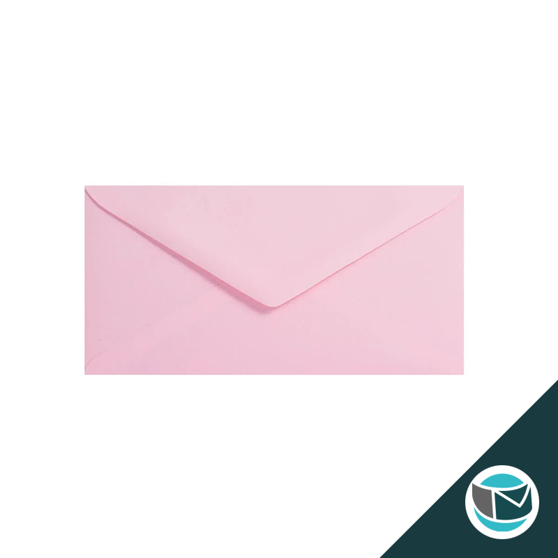 Gekleurde Premium Envelop - 110x220 mm (DL) - Lichtroze