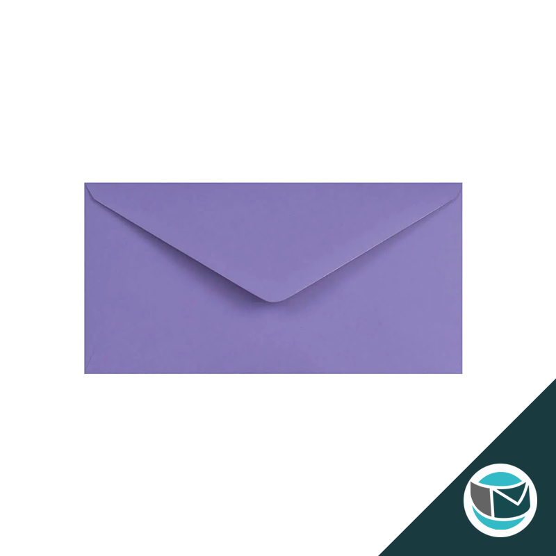 Gekleurde Premium Envelop - 110x220 mm (DL) - Paars