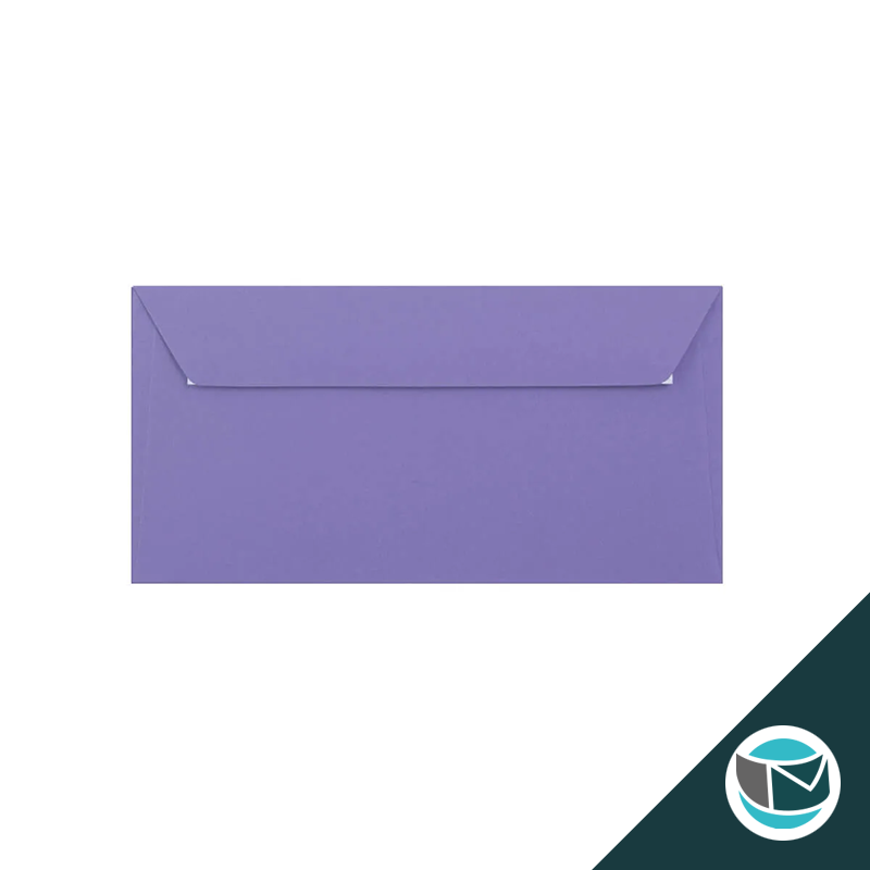 Gekleurde Premium Envelop - 110x220 mm (DL) - Paars