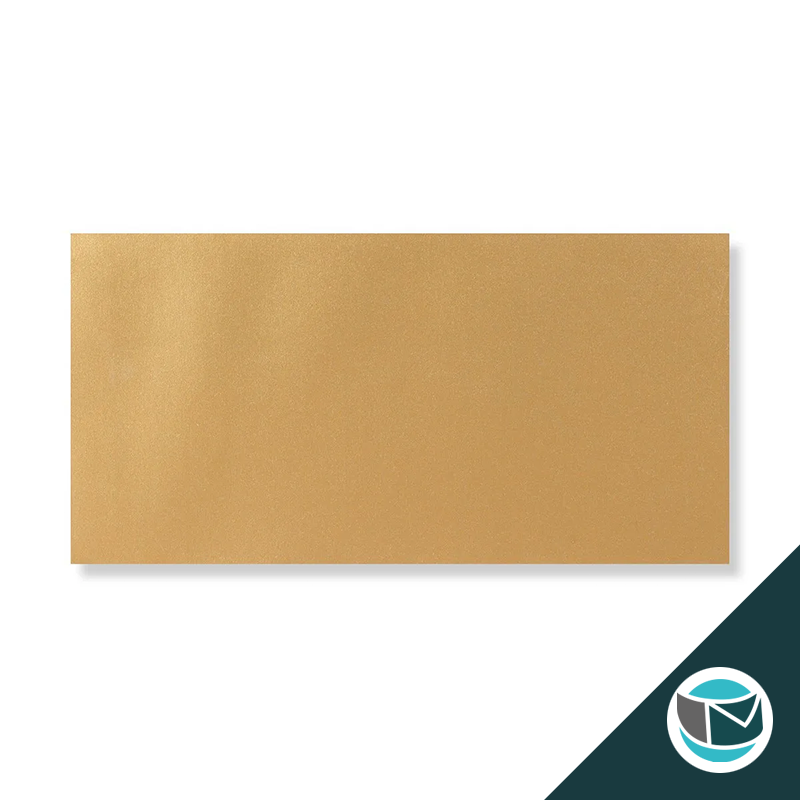 Luxe Wenskaart Envelop - 110x220 mm - Goud Strip