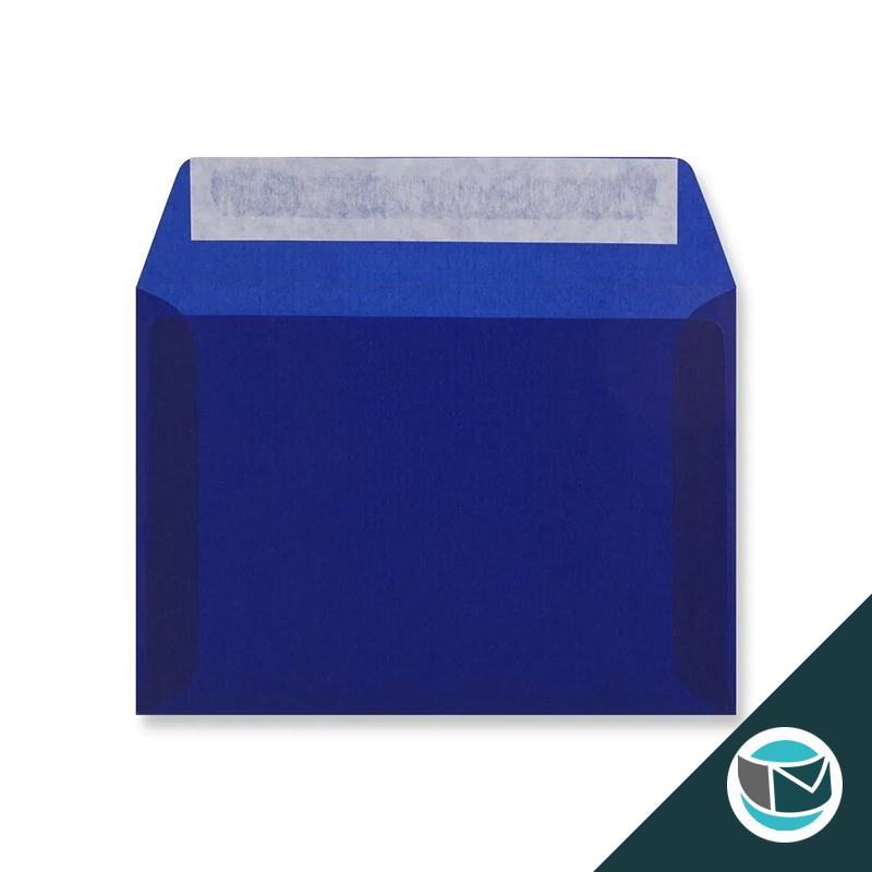 Transparante Envelop - 114x162 mm (C6) - Donkerblauw