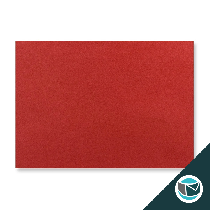 Wenskaart Envelop met Puntklep Strip - 114x162 mm (C6)  - Donkerrood