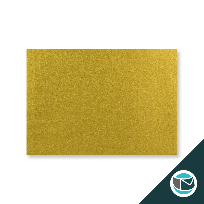 Luxe Wenskaart Envelop - 114x162 mm (C6) - Goud Strip