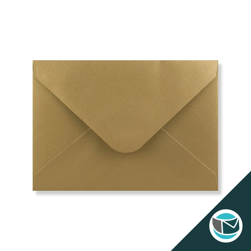 Luxe Wenskaart Envelop - 114x162 mm (C6) - Goud