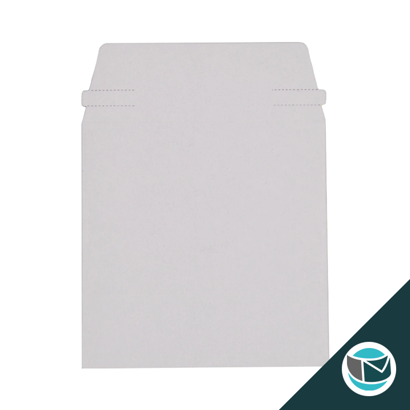 Kartonnen Duplex Enveloppen - 140x140 mm - Wit