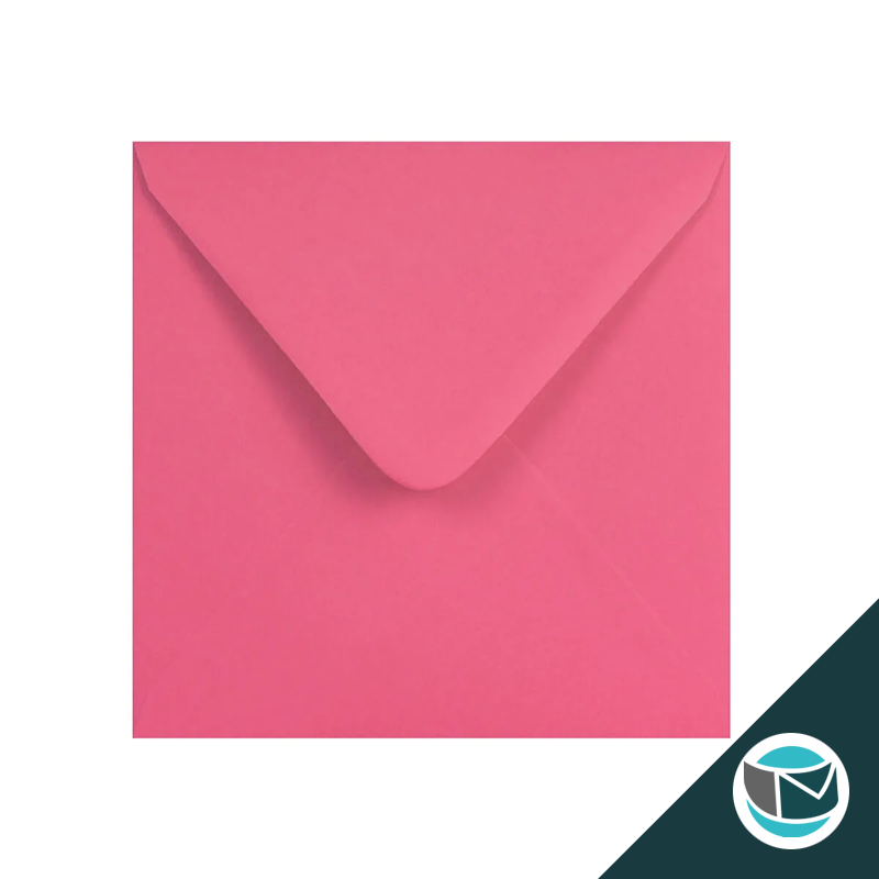 Gekleurde Premium Envelop - 155x155 mm - Helder Roze