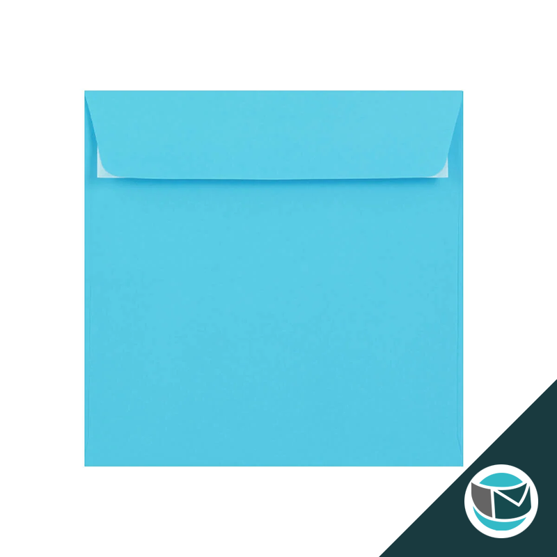 Gekleurde Premium Envelop - 155x155 mm - Mid Blauw