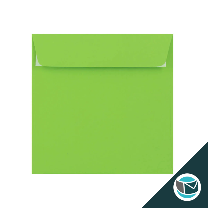 Gekleurde Premium Envelop - 155x155 mm - Mid Groen