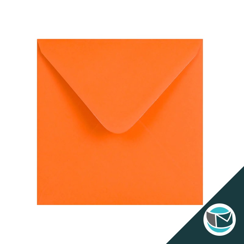 Gekleurde Premium Envelop - 155x155 mm - Oranje