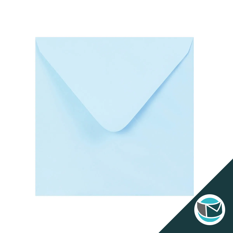 Gekleurde Premium Envelop - 155x155 mm - Lichtblauw