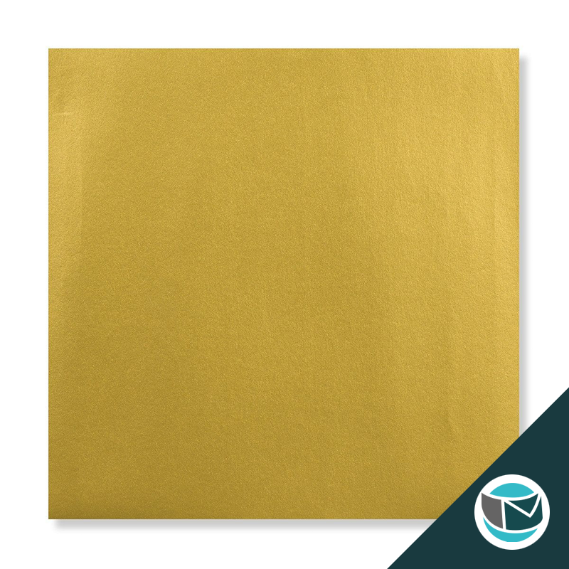 Luxe Wenskaart Envelop - 155x155 mm - Goud Strip