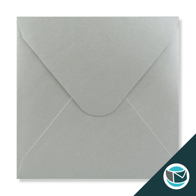 Luxe Wenskaart Envelop - 155x155 mm - Zilver