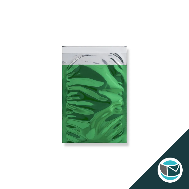 Metallic Folie Envelop (Glans) - 162x114 mm (C6) - Groen