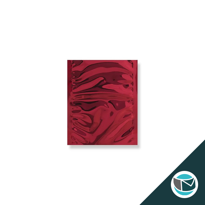 Metallic Folie Envelop (Glans) - 162x114 mm (C6) - Rood