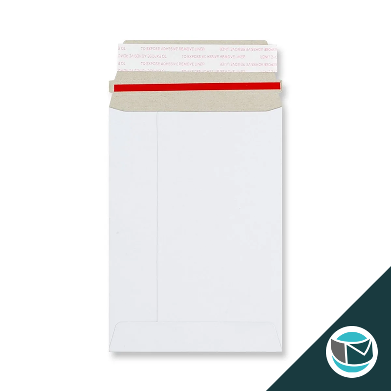 Kartonnen Duplex Enveloppen - 162x114 mm (C6) Akte - Wit
