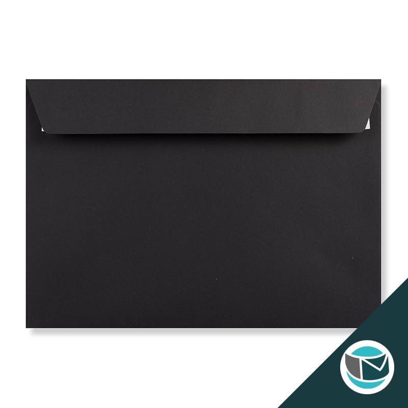 Gekleurde Envelop - 162x229 mm - Zwart 120 grams