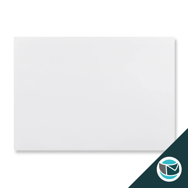 Wenskaart Envelop met Puntklep Strip - 162x229 mm (C5)  - Wit