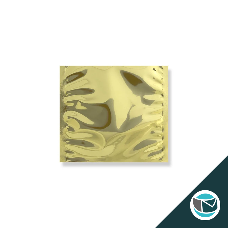 Metallic Folie Envelop (Glans) - 165x165 mm - Goud