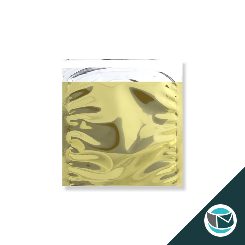 Metallic Folie Envelop (Glans) - 165x165 mm - Goud