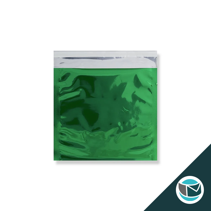 Metallic Folie Envelop (Glans) - 165x165 mm - Groen
