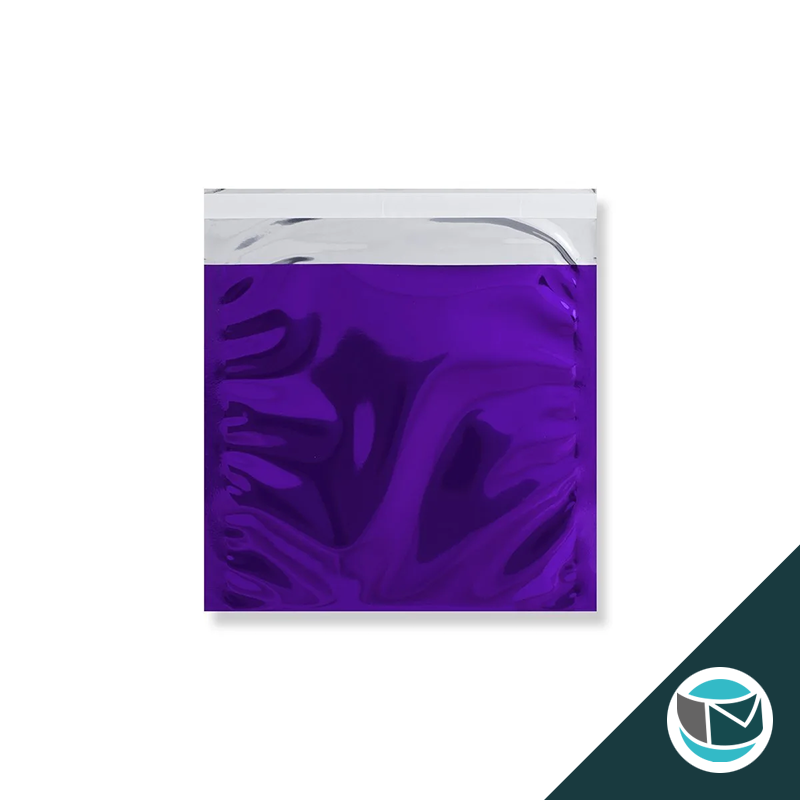 Metallic Folie Envelop (Glans) - 165x165 mm - Paars
