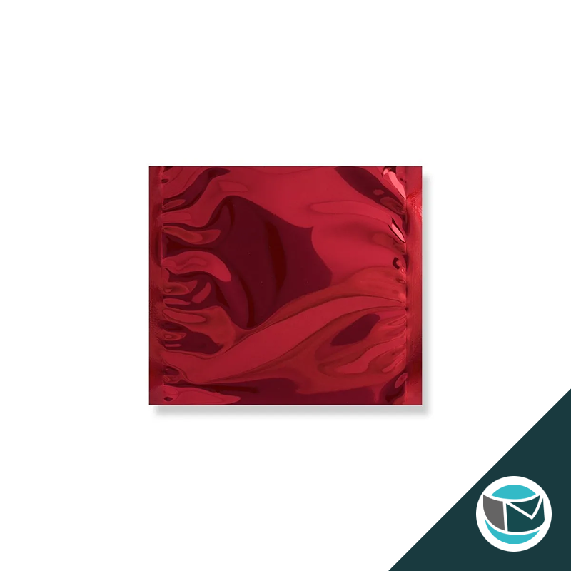 Metallic Folie Envelop (Glans) - 165x165 mm - Rood