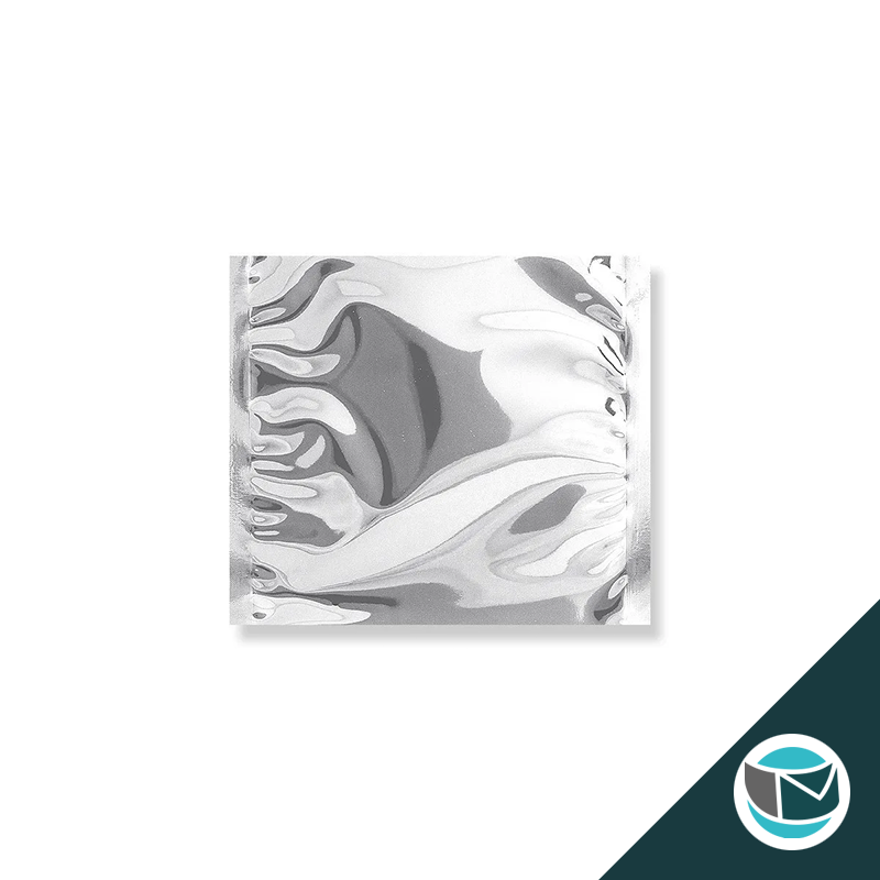 Metallic Folie Envelop (Glans) - 165x165 mm - Zilver