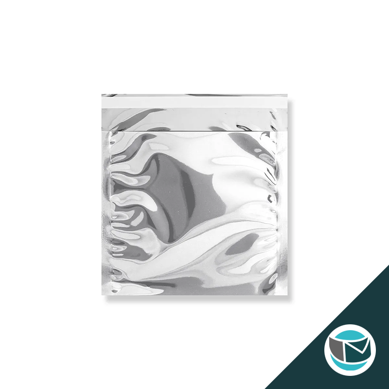 Metallic Folie Envelop (Glans) - 165x165 mm - Zilver