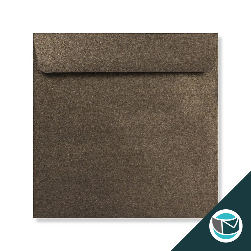 Parelmoer Envelop - 170x170 mm - Brons  Strip 120 grams