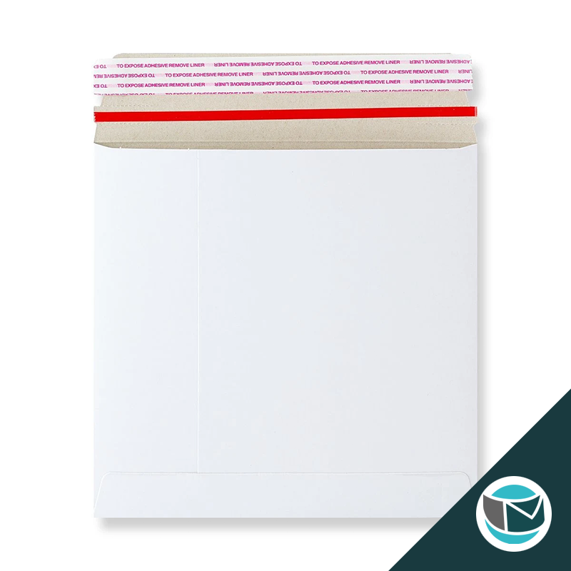 Kartonnen Duplex Enveloppen - 195x195 mm - Wit