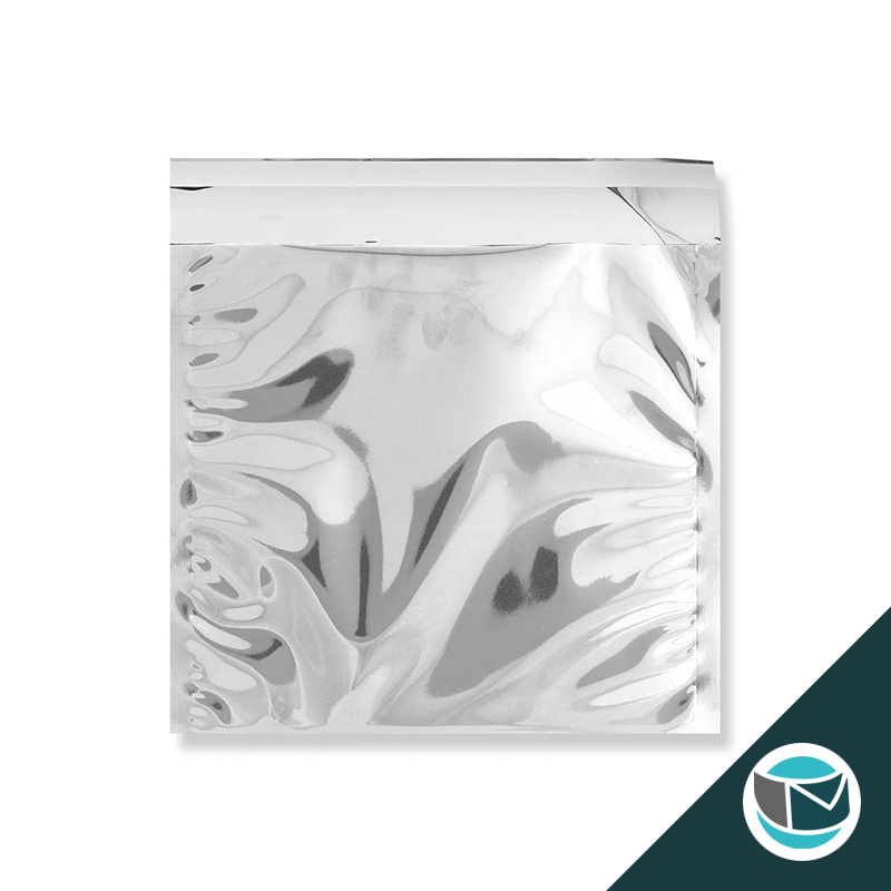 Metallic Folie Envelop (Glans) - 220x220 mm - Zilver