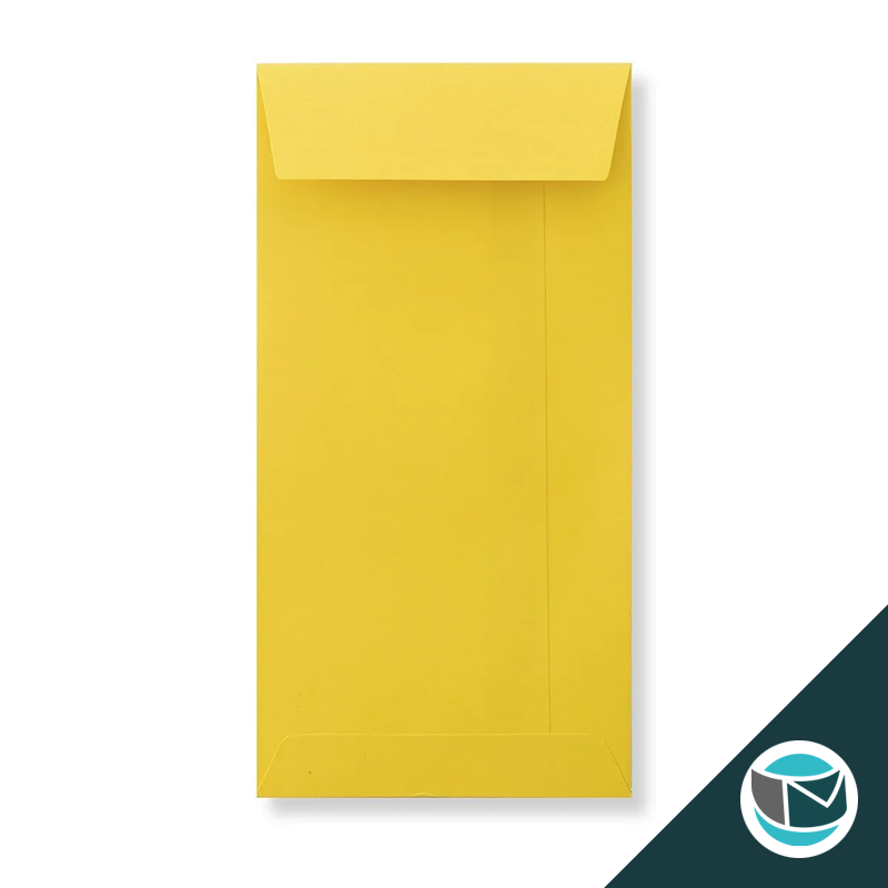 Luxe Wenskaart Envelop - 220x110 mm - Donkergeel Strip