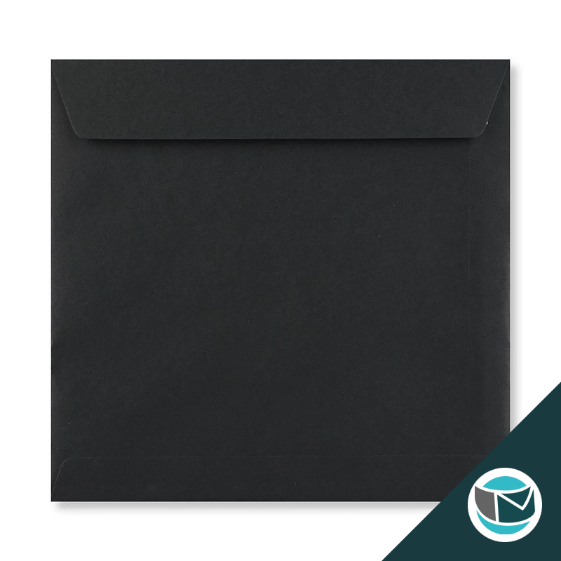 Gekleurde Envelop - 220x220 mm - Zwart 120 grams