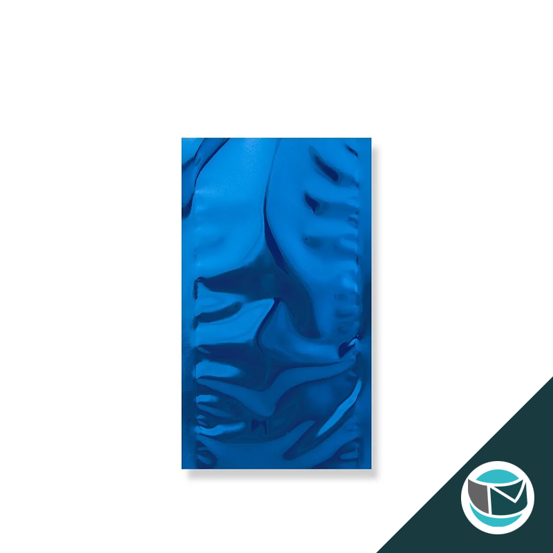 Metallic Folie Envelop (Glans) - 229x114 mm (DL+) - Blauw