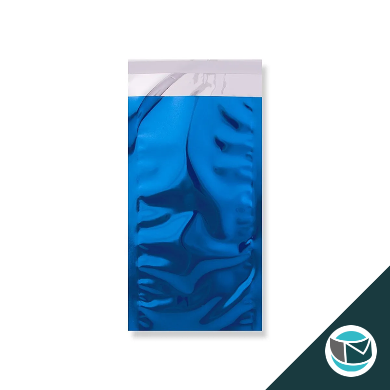 Metallic Folie Envelop (Glans) - 229x114 mm (DL+) - Blauw