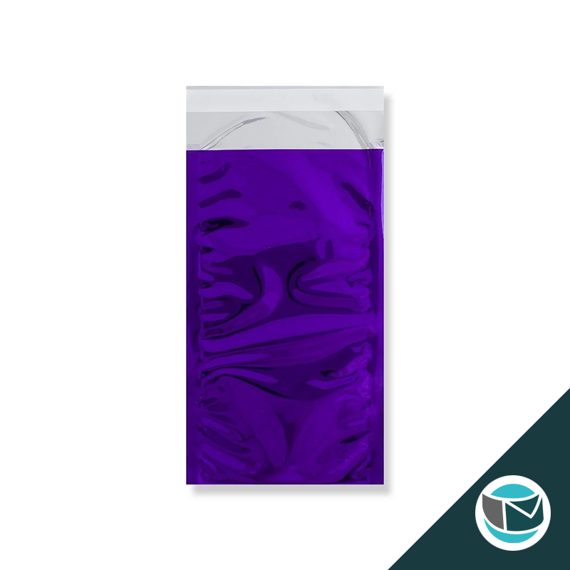 Metallic Folie Envelop (Glans) - 229x114 mm (DL+) - Paars