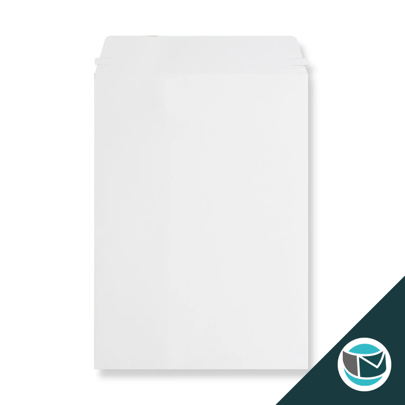 Kartonnen Duplex Enveloppen - 229x162 mm (C5) - Wit
