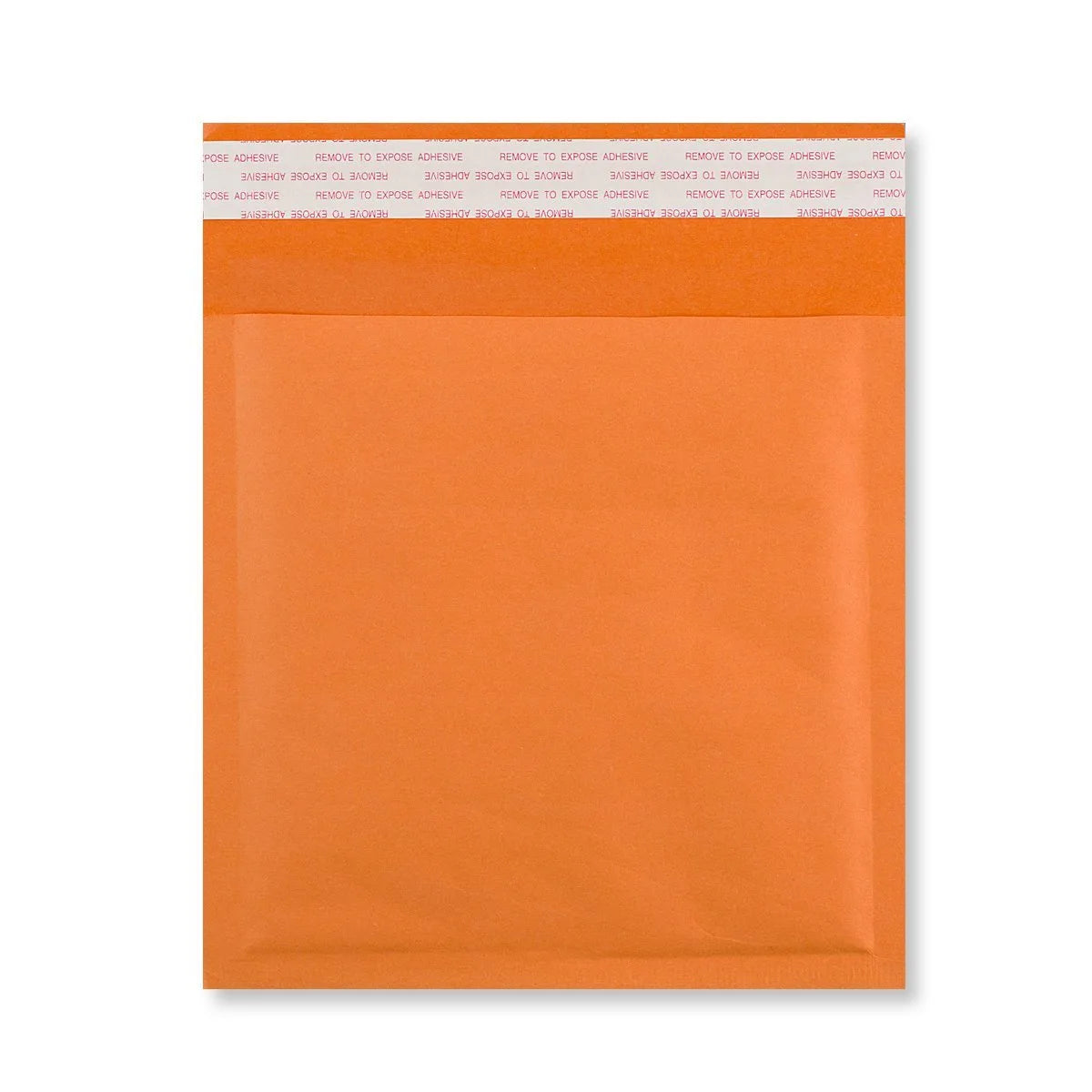 Kraft luchtkussen envelop met strip - 230x230 mm - Oranje